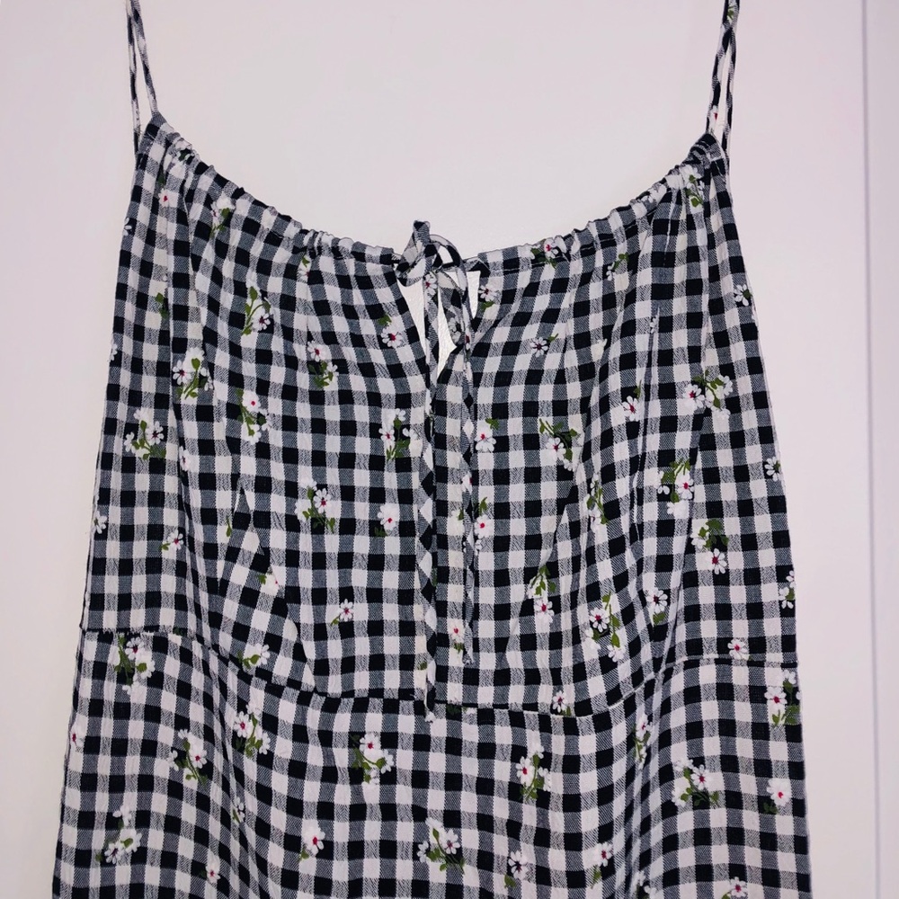 Floral/gingham dress